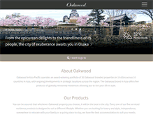 Tablet Screenshot of oakwoodasia.com